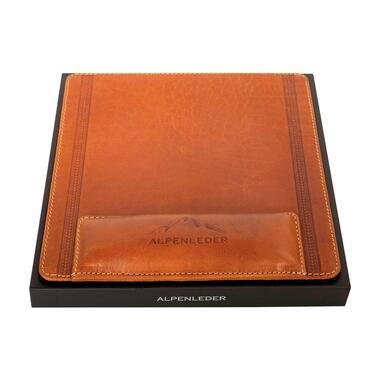 Alpenleder Tappetino per mouse Konstanz Cognac