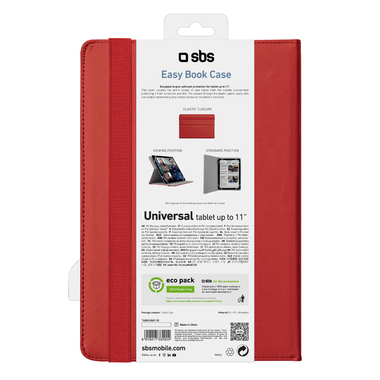 Custodia a libro stand universale per tablet fino a 11" | SBS