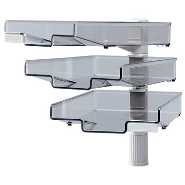 HANSA Briefkorb drehbar A4 41-5033.002 grau 3-teilig