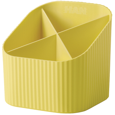 HAN Stifteköcher Re-LOOP 2.74 gelb 4 Fächer