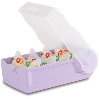 HAN Karteibox Croco A8 998-887 pastelllila 9.7x6.7x19.1cm