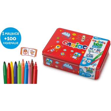 CARIOCA plastilina Metallbox rot 42736/03 100 pezzi