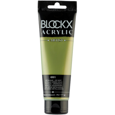 BLOCKX Colore acrilici 120ml 60051BXC verde-oro metallizzato