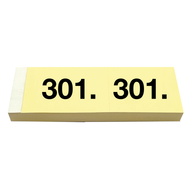 SIMPLEX Garderobenblock 301-400 13092 gelb 100 Blatt