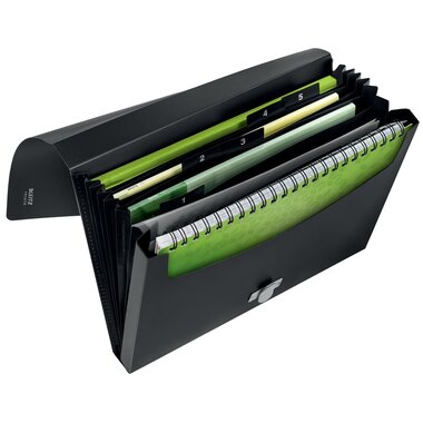 LEITZ Dossier project Reycle A4 4624-00-95 noir, PP 5 comp.