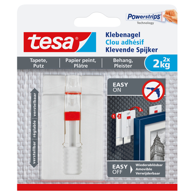 TESA Pin adh. 2x2 kg 777770000 Papier peint & plâtre