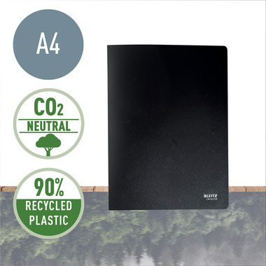 LEITZ Cartella Recycle PP A4 4677-00-95 nero 40 buste