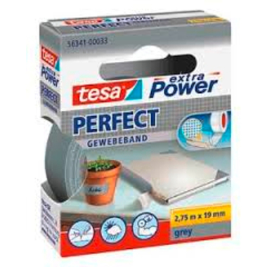 TESA Extra Power Perfect 2.75mx19mm 563410003 Gewebeband. grau