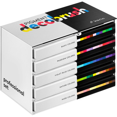 KARIN Pigment Deco Brush 29C9 Professional Set 60 Farben