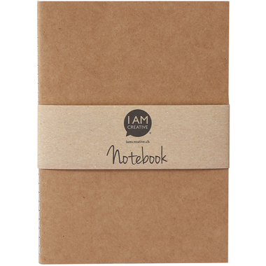 I AM CREATIVE Notizbuch A6 4005.1 natur 60 Seiten