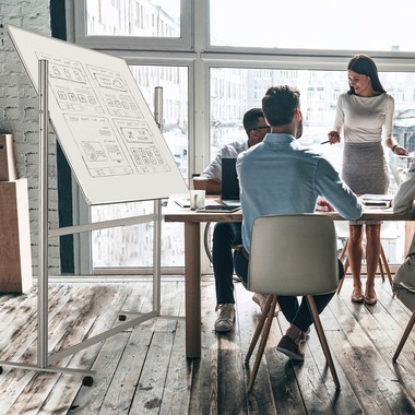 MAGNETOPLAN Ferroscript-Whiteboard 1242918 drehbar, mobil 1800x1200mm