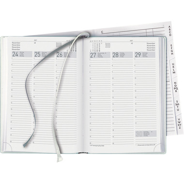 BIELLA Geschäftsagenda Terminia 2027 817535050027U 1W/2S blau ML 14.5x20.5cm