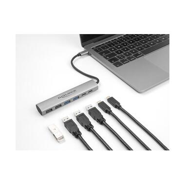 Delock USB-Hub 2x USB 3.1 Tipo-C/1x 3.1 USB Tipo-A/1x USB 2.0 Tipo-A