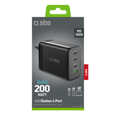 Caricatore cariabatterie GaN 200W | SBS