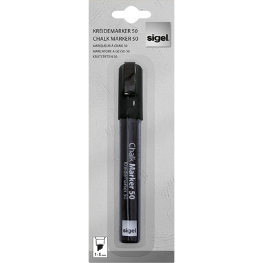 SIGEL Chalk Marker 1-5mm BA180 noir