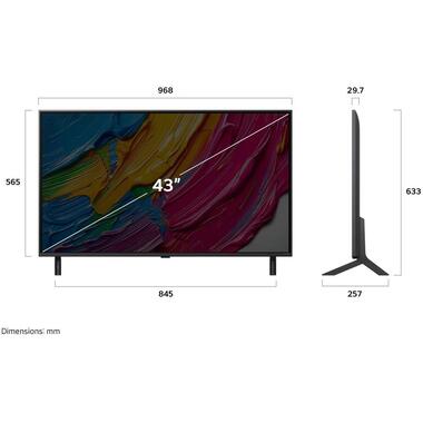 LG TV 43QNED80A6A 43", 3840 x 2160 (Ultra HD 4K), QNED
