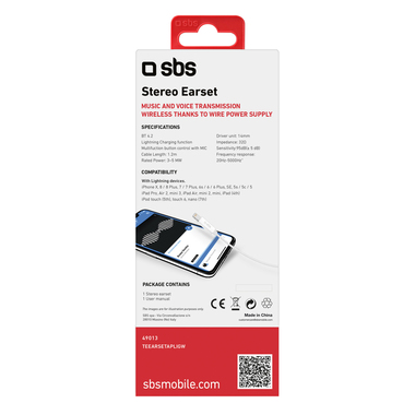 Écouteurs stéréo avec câble Lightning