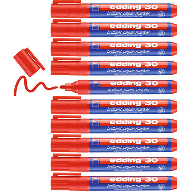 EDDING Marqueur permanent 30 30-2 rouge
