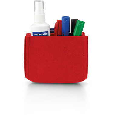 MAGNETOPLAN Porte stylo magnetoTray M 1227706 rouge, feutre recyclé
