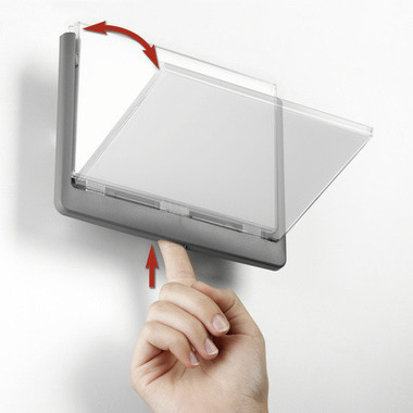 DURABLE Targa per porte Click Sign 486237 grafite, plastica 149x148.5mm