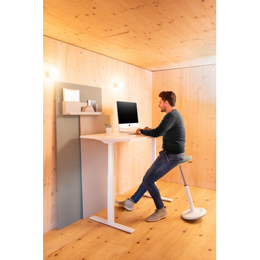 TOPSTAR Hubtischgestell E-Table TWV2UV weiss