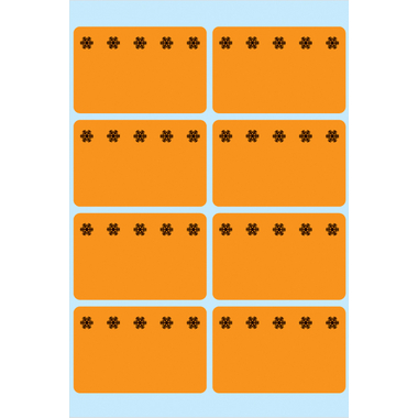 HERMA Tiefkühletiketten 26x40mm 3774 orange 48 Stück