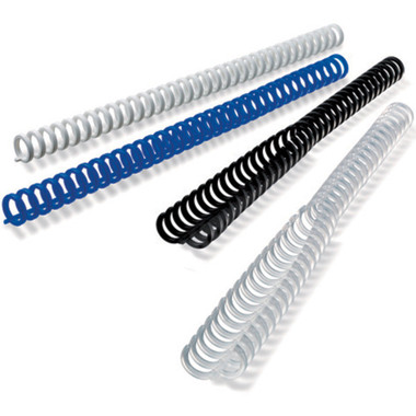 GBC Binderücken 8mm A4 388002E weiss, 34 Ringe 50 Stück