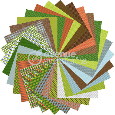 MANDARINE Dépliants Origami 20x20cm OR512C Dino 70g 60 feuilles