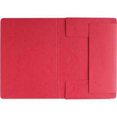 PAGNA Gummibandmappe A4 24007-01 rot 3 Klappen