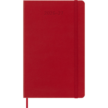 MOLESKINE Agenda settimanale note 26/27 DHF218WN3Y27 18M foderato HC rosso 13x21cm
