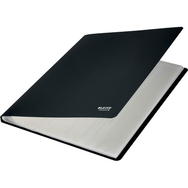 LEITZ Livre présent. Recycle PP A4 4677-00-95 noir 40 dossiers