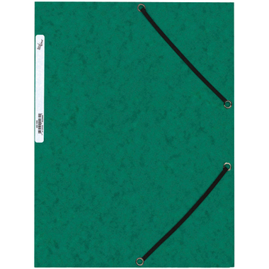 BÜROLINE Pochette à élastique A4 460695PE1U vert, carton