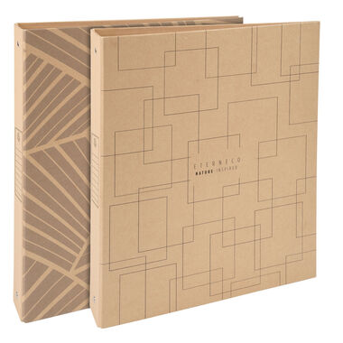 EXACOMPTA Ringbuch Eterneco A4 51947E braun, ass., 4-Ring 4.2cm