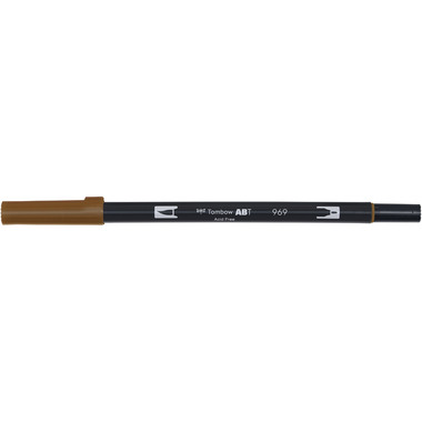 TOMBOW Dual Brush Pen ABT 969 chocolate