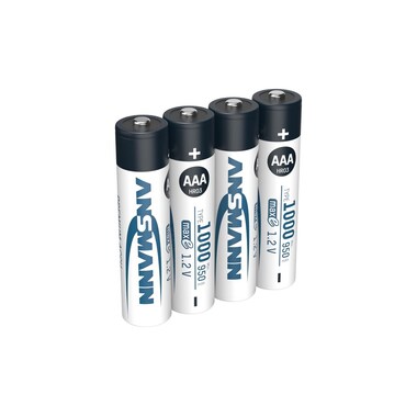 Ansmann Batterie Typ 1000 NiMH AAA 1000 mAh, 4 Pièce/s