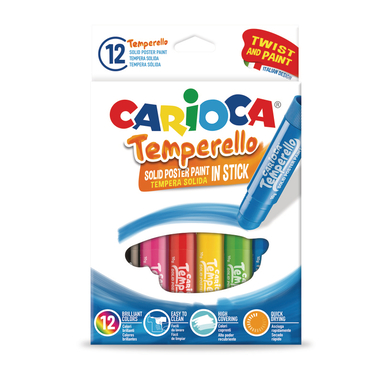 CARIOCA Posterfarbe Temperello 42738 12 pezzi ass.
