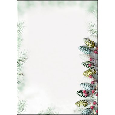 SIGEL Weihnachtspapier A4 DP177 90g,Christmas Garland 100 Bl.