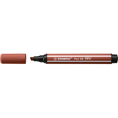 STABILO Penna Fibra 68 MAX 2+5mm 768/75 terra di Siena