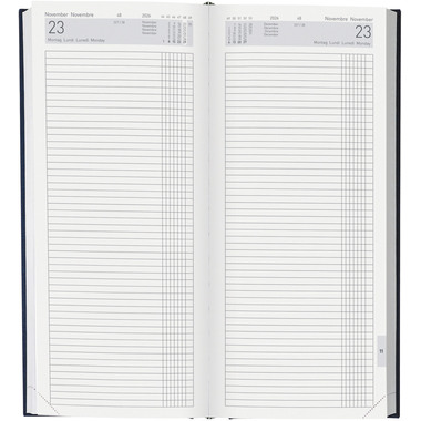 BIELLA Agenda Tower 2026 800311050026 1G/2S blu ML 13.5x31.5cm