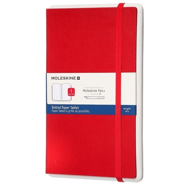 MOLESKINE Papertablet L/A5, Version 1 855167 Punktraster,Rot