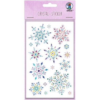 URSUS Crystal Sticker Ice crystals 75100002 1 foglio/16 Sticker