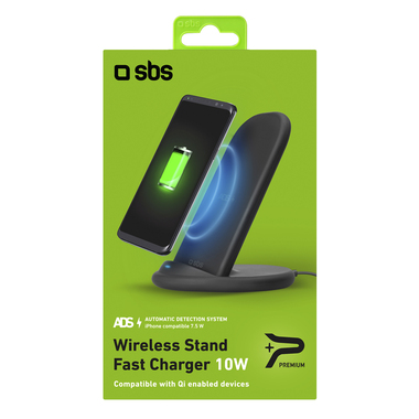 Desk stand with wireless charging