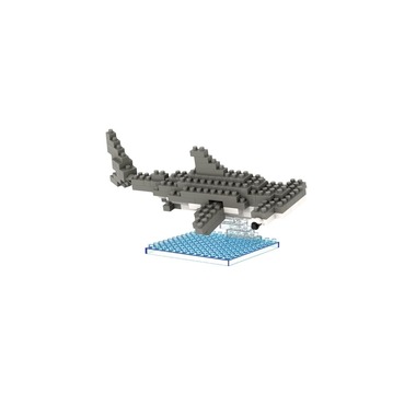BRIXIES building block model hammerhead shark made of 120 building blocks