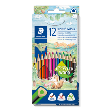 STAEDTLER Crayons couleur Noris 187C12 03 upcycled Wood 12 pcs.
