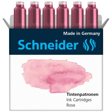 SCHNEIDER Tintenpatronen 166129 rose 6 Stk.