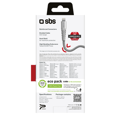 Cavo in fibra aramidica USB-Lightning a lunga durata