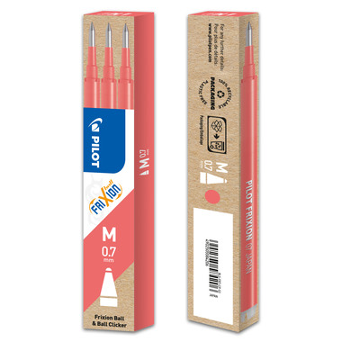 PILOT FriXion Refill 0.7mm BLS-FR7-CP corall-pink 3 Stück