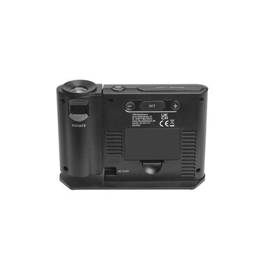 TFA Dostmann Réveil à projection avec climat ambiant Noir