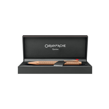 CARAN D'ACHE Stylo à bille Ecridor Chevron 898.207 doré rose