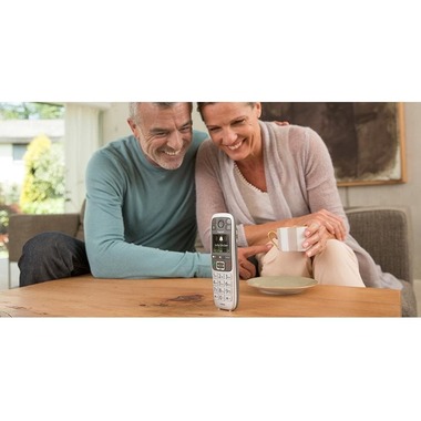 Gigaset Schnurlostelefon E560 Schwarz/Silber